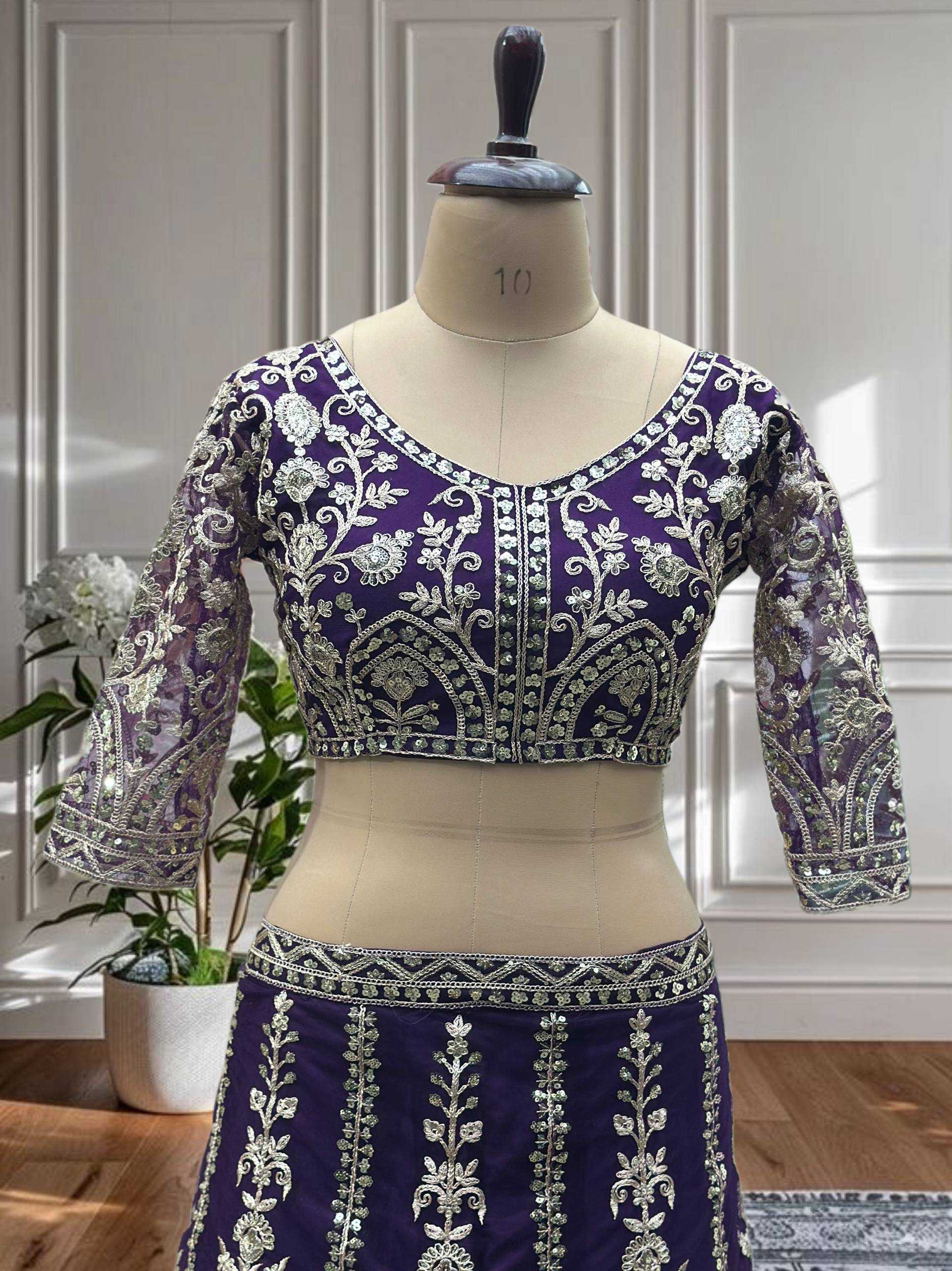 Ynf Net KESH533 5126 Lehengas Wholesale Fancy Lehenga Embroidered Lehenga Sequins Lehenga Lehenga With Cancan Manufacturer