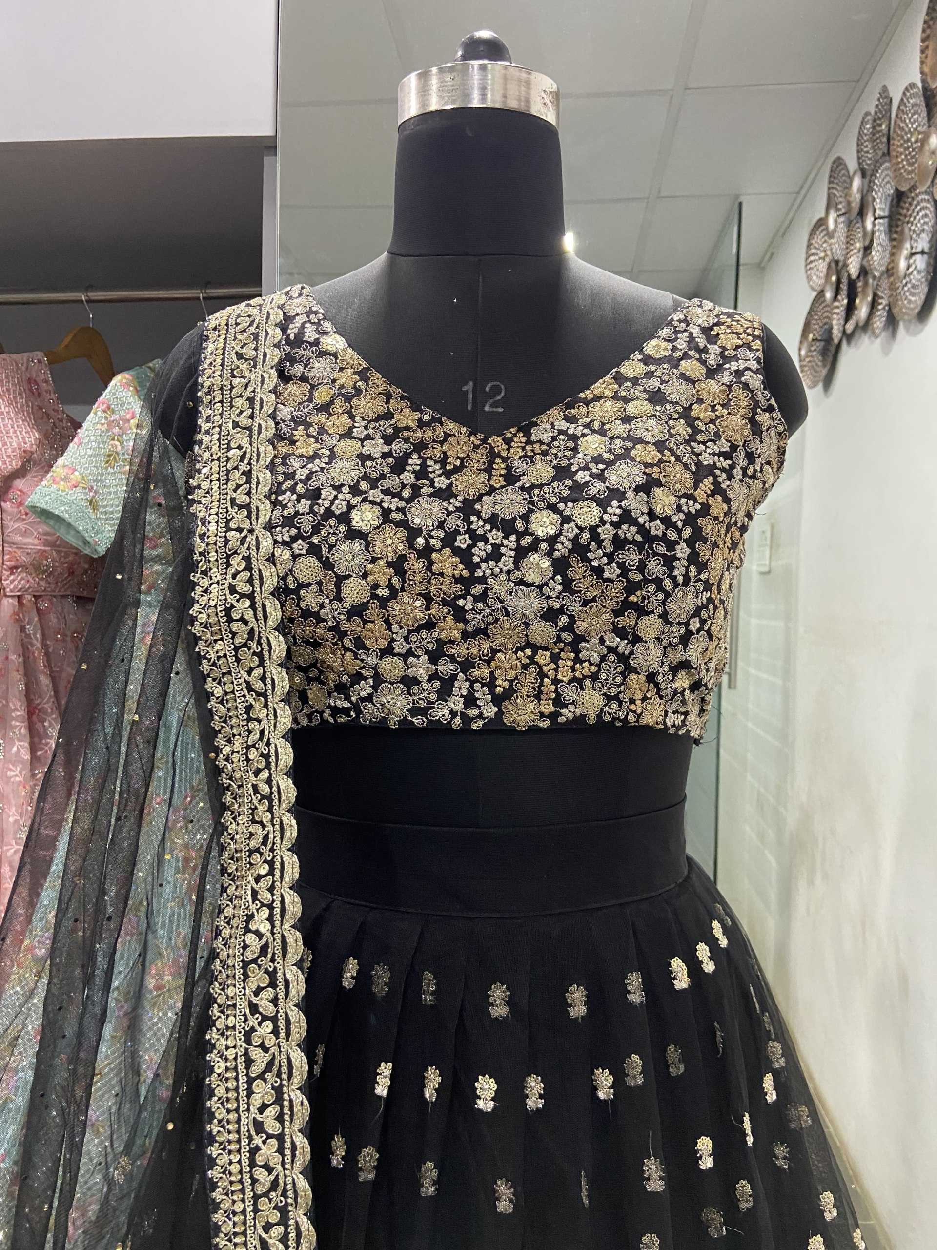 Ynf Net RIN132 189 Lehengas Wholesale Fancy Lehenga Embroidered Lehenga Sequins Lehenga Manufacturer