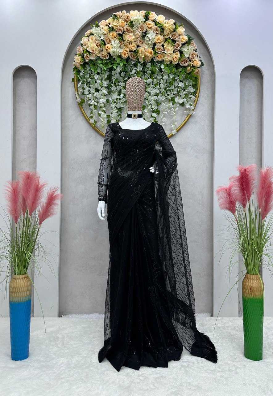 Ynf Net RIN133 442 Sarees Wholesale Party Wear Sarees Fancy Sarees Sequence Sarees Embroidered Sarees Manufacturer