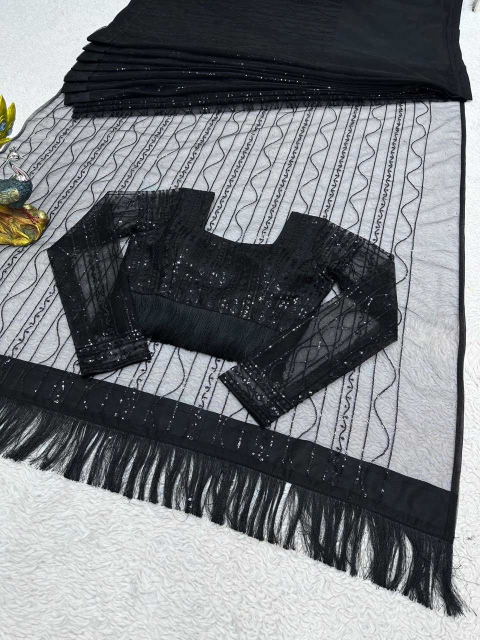 Ynf Net RIN133 442 Sarees Wholesale Party Wear Sarees Fancy Sarees Sequence Sarees Embroidered Sarees Manufacturer