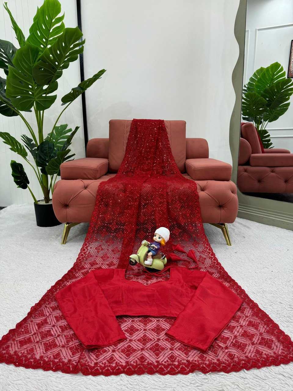 Ynf Net RIN133 507 Sarees Wholesale Party Wear Sarees Fancy Sarees Sequence Sarees Embroidered Sarees Manufacturer