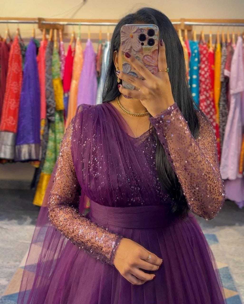 Ynf Net RIN157 2804 Gowns Plus Size Collections Wholesale Party Gowns Net Gowns Gown With Belt Manufacturer