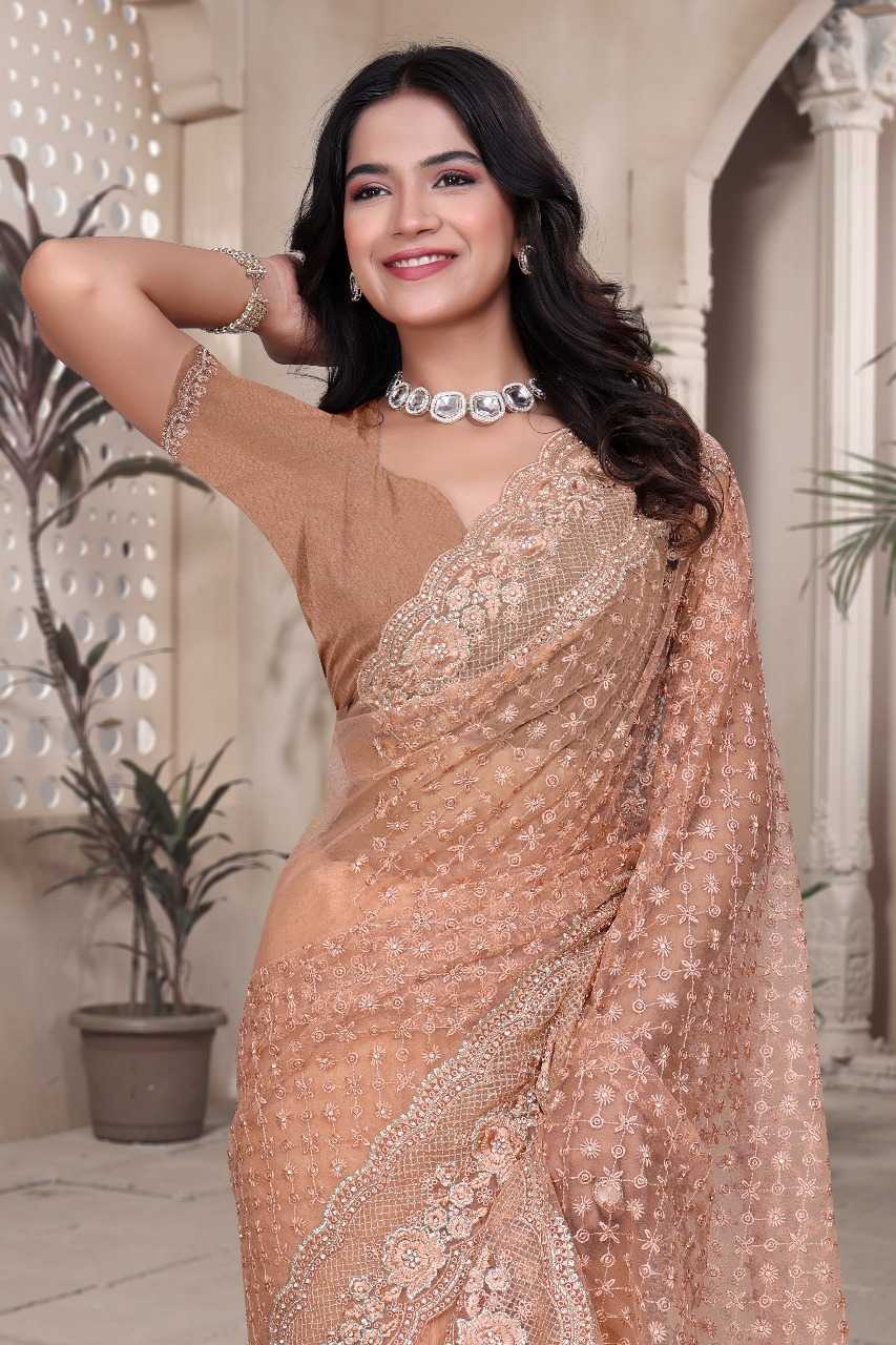 Ynf Net RIN197 3126 Sarees Wholesale Designer Sarees Party Wear Sarees Net Sarees Manufacturer