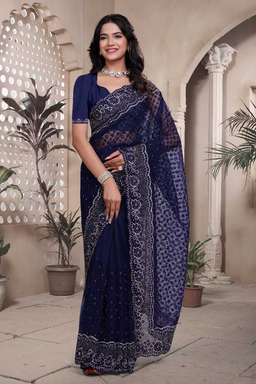 Ynf Net RIN197 3126 Sarees Wholesale Designer Sarees Party Wear Sarees Net Sarees Manufacturer