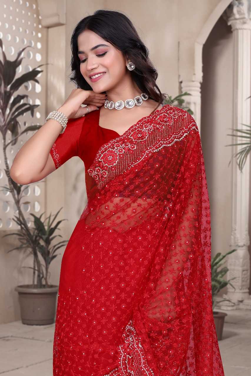 Ynf Net RIN197 3126 Sarees Wholesale Designer Sarees Party Wear Sarees Net Sarees Manufacturer