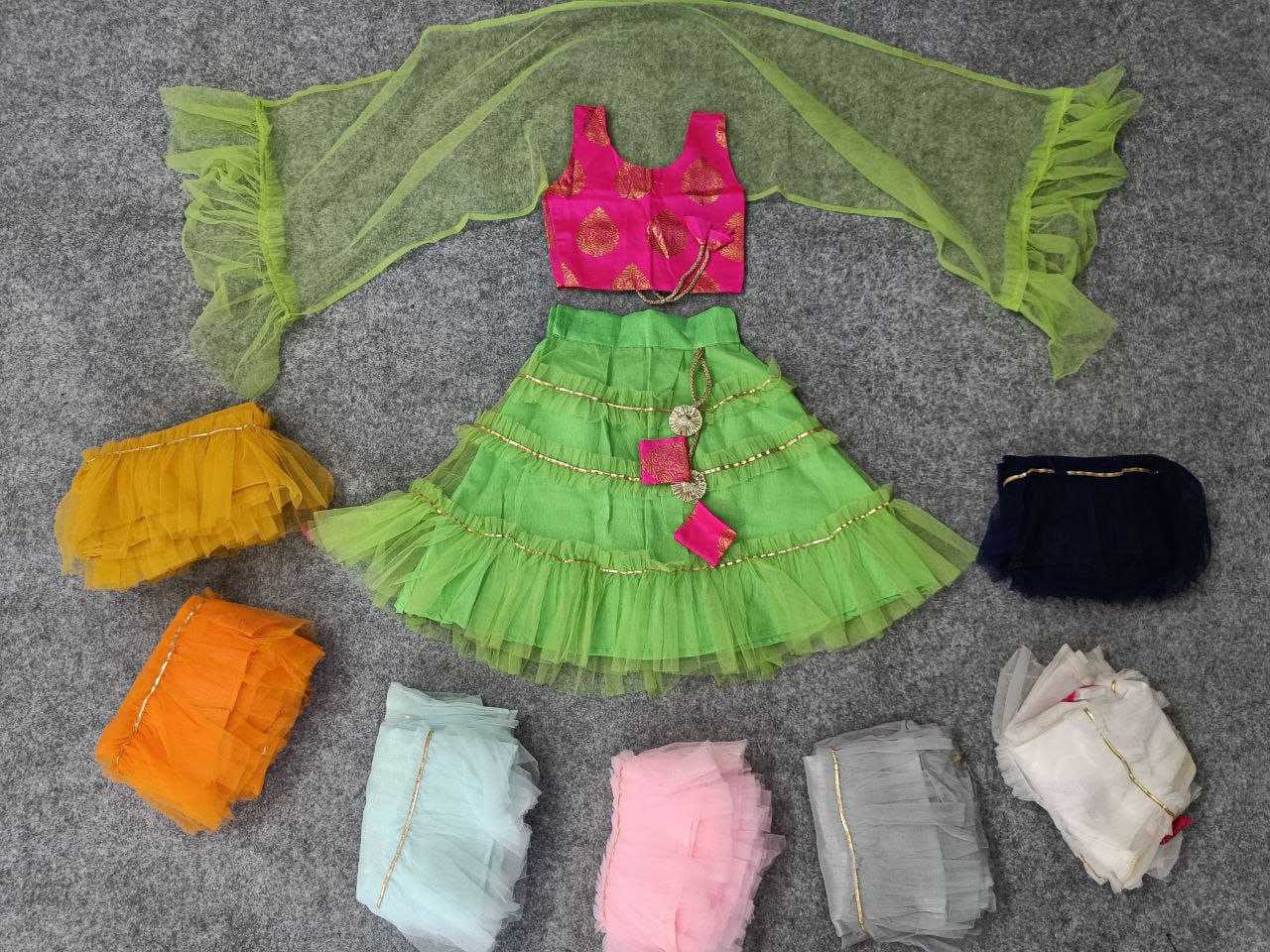 Ynf Net RIN204 DMAR Kids Wear Wholesale Kids Lehenga Kids Lehenga Choli Manufacturer