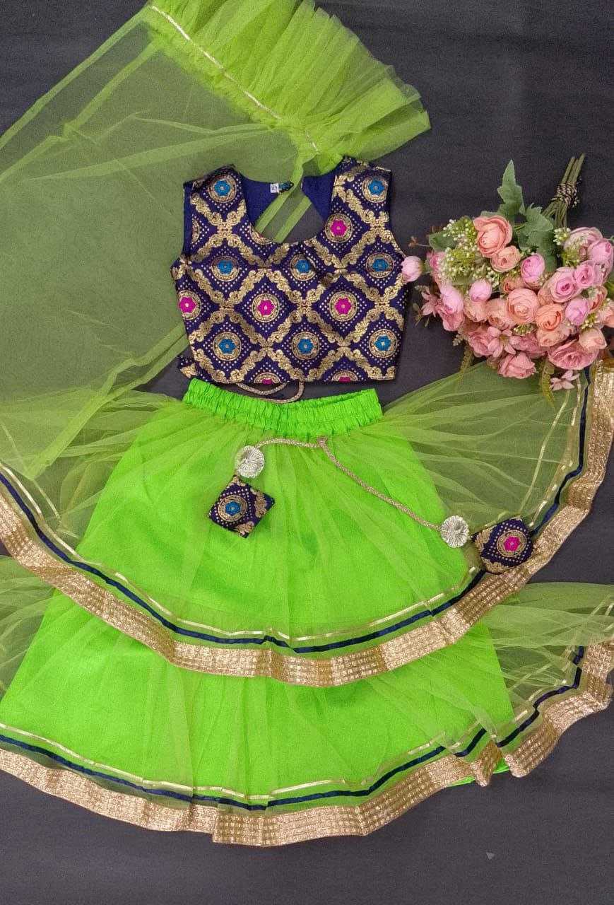 Ynf Net RIN204 NANDINI Kids Wear Festive Collections Wholesale Kids Ghagra Choli Kids Festive Wear Kids Party Wear Ethnic Manufacturer