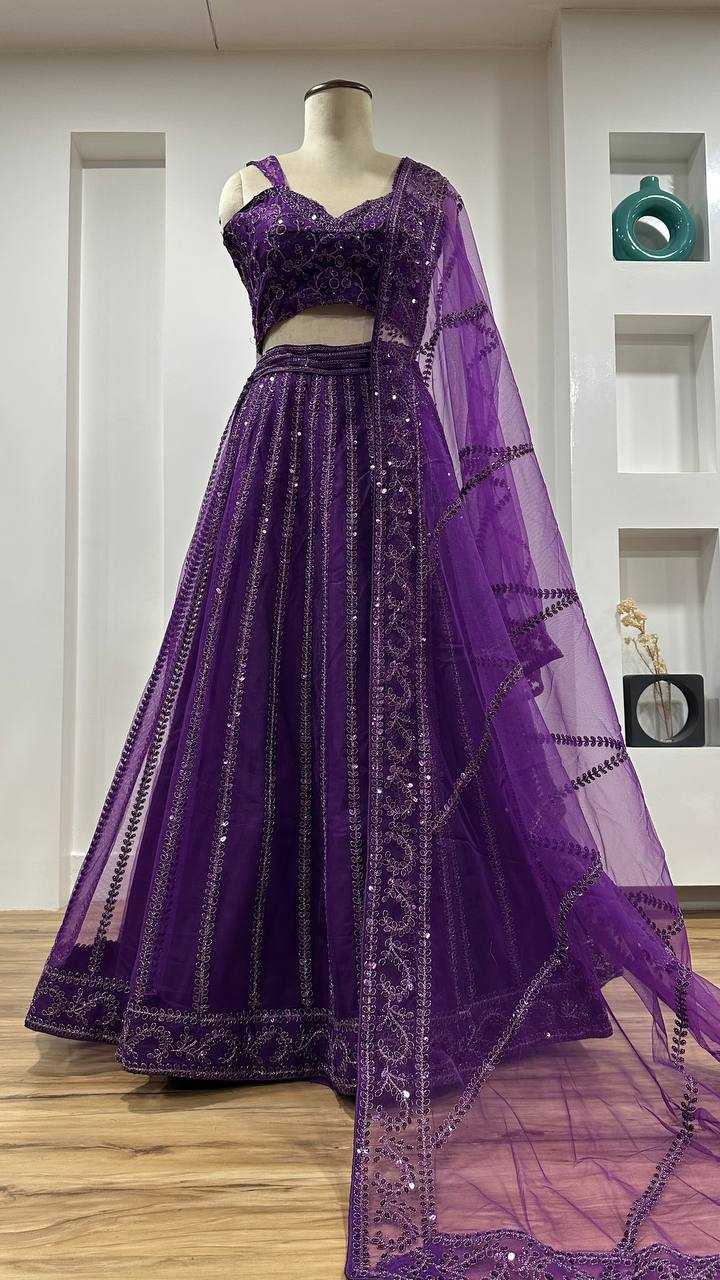 Ynf Net RIN213 H87 Lehengas Wholesale Traditional Lehenga Net Fancy Lehenga Manufacturer