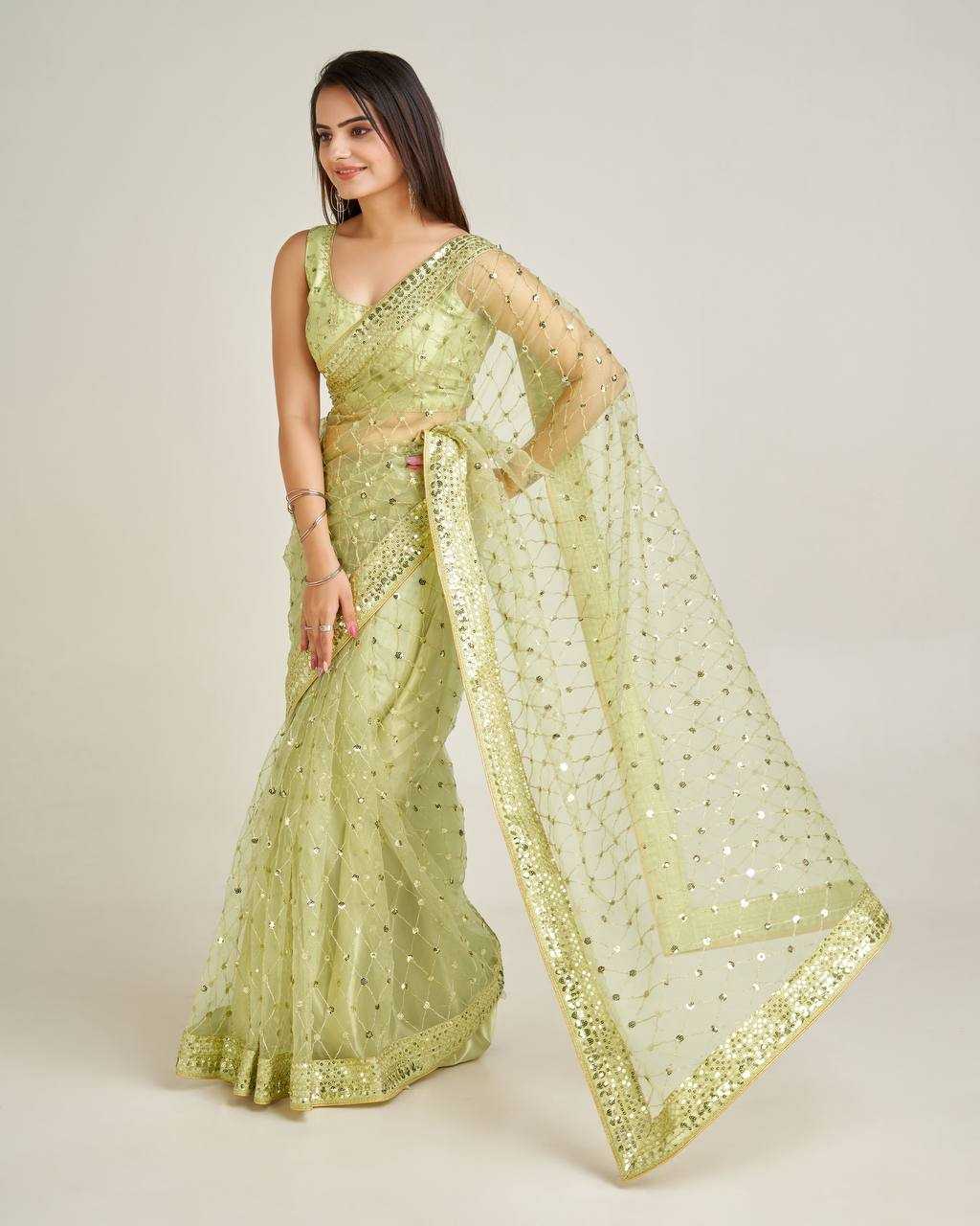 Ynf Net RIN213 L275 Sarees Wholesale Party Wear Sarees Fancy Sarees Embroidered Sarees Manufacturer