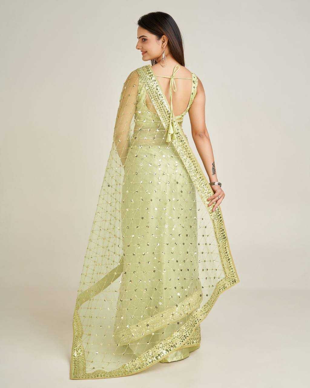 Ynf Net RIN213 L275 Sarees Wholesale Party Wear Sarees Fancy Sarees Embroidered Sarees Manufacturer