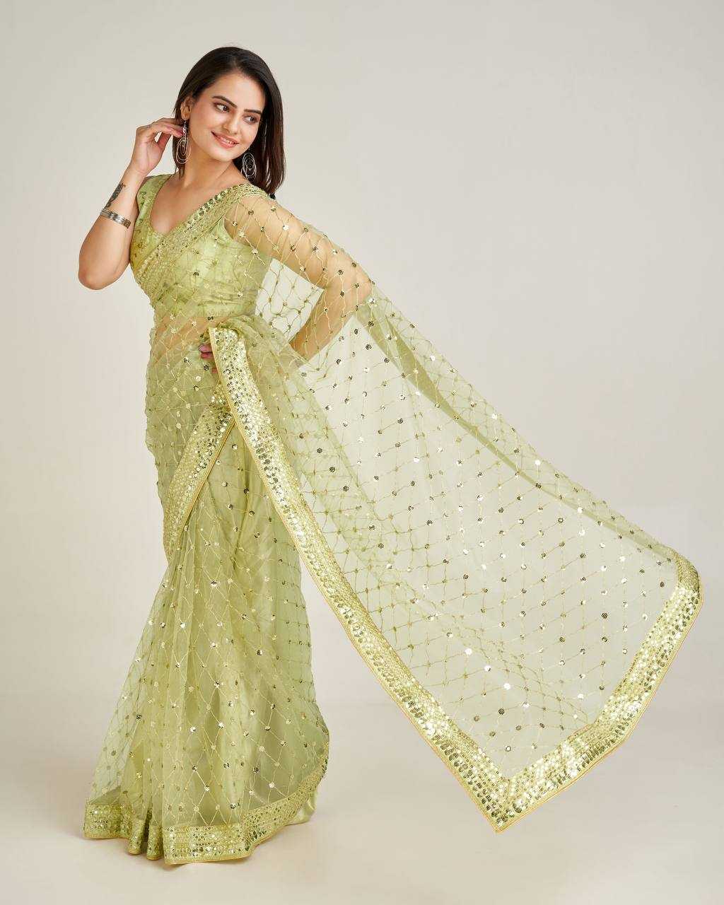 Ynf Net RIN213 L275 Sarees Wholesale Party Wear Sarees Fancy Sarees Embroidered Sarees Manufacturer