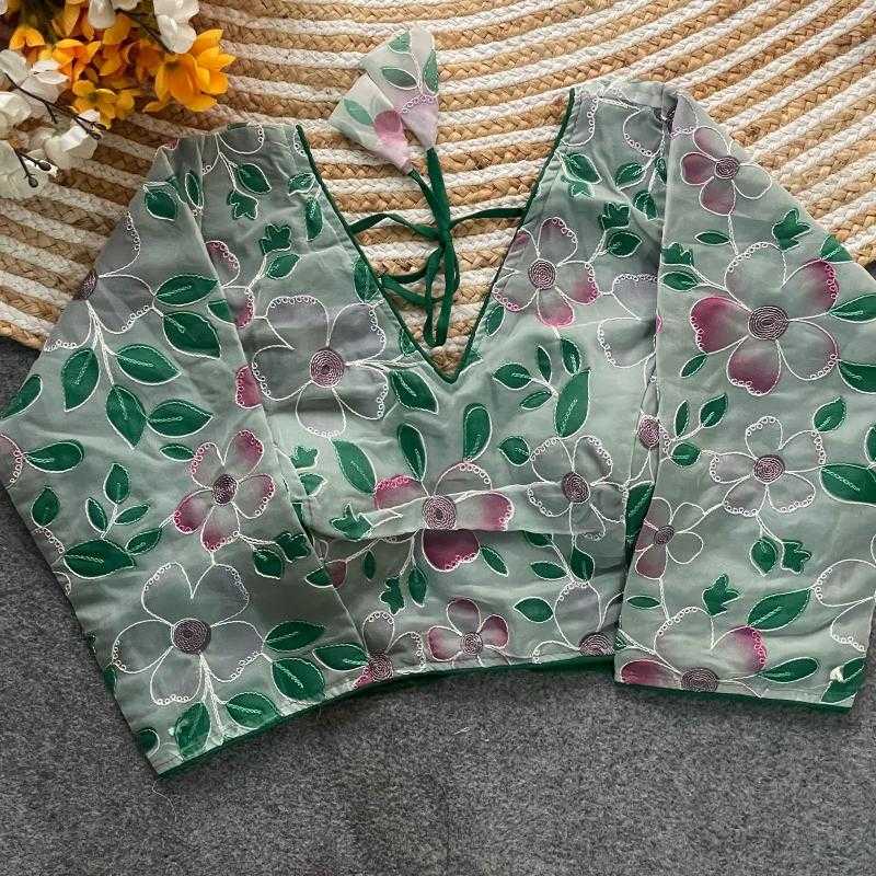 Ynf Organza KESH426 KOMAL Readymade Blouses Wholesale Blouse Printed Blouse Designer Blouse Manufacturer