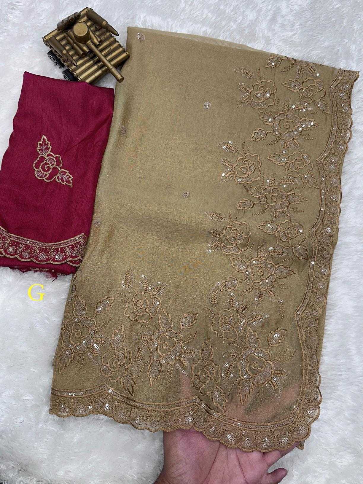 Ynf Organza KESH500 Noor Sarees Festive Collections Wholesale Organza Sarees Embroidered Sarees Onam Collections Manufacturer