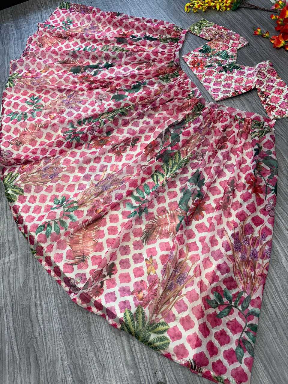 Ynf Organza KESH508 1027 Lehengas Wholesale Designer Lehenga Silk Lehenga Printed Lehenga Manufacturer