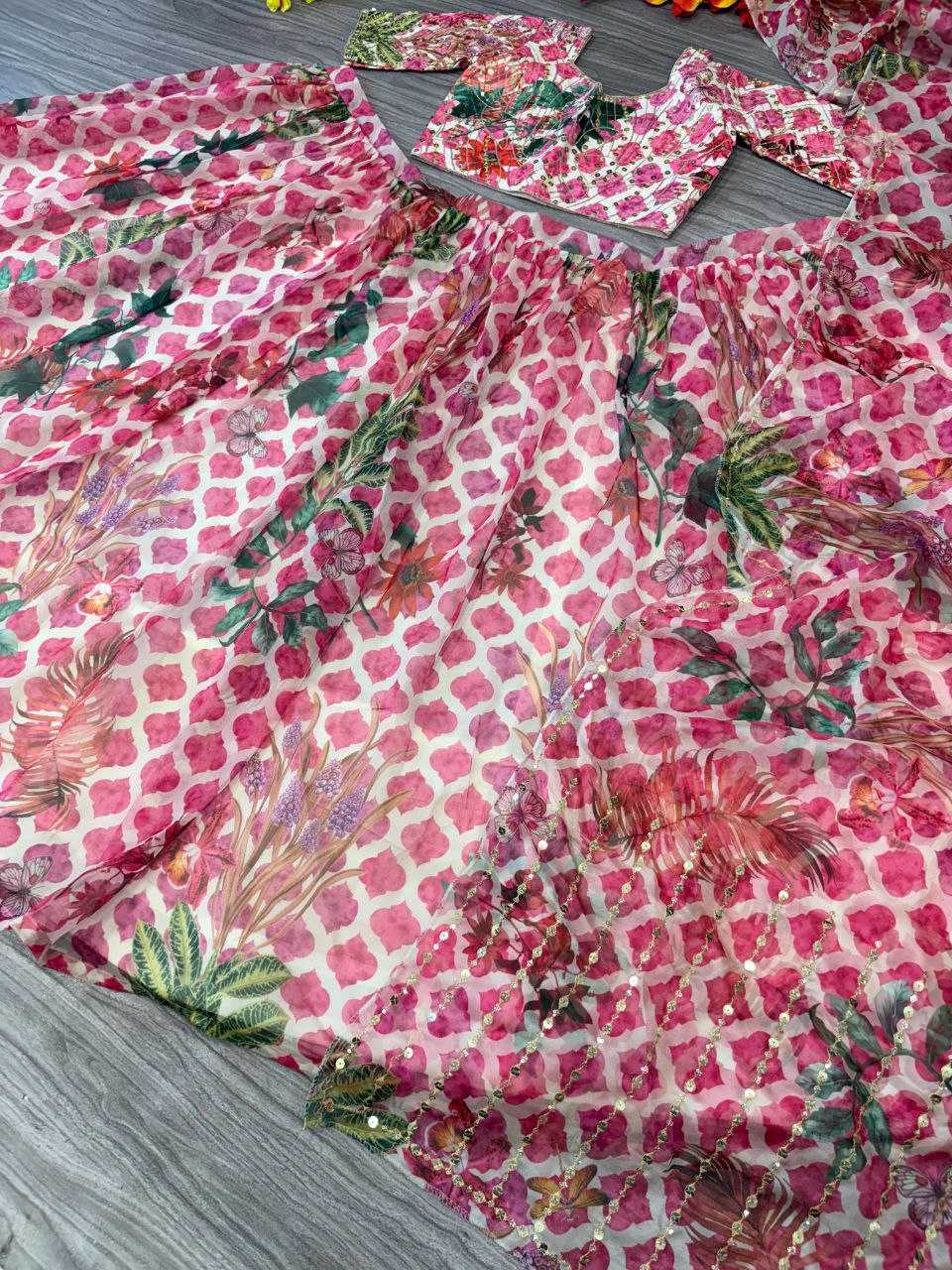 Ynf Organza KESH508 1027 Lehengas Wholesale Designer Lehenga Silk Lehenga Printed Lehenga Manufacturer
