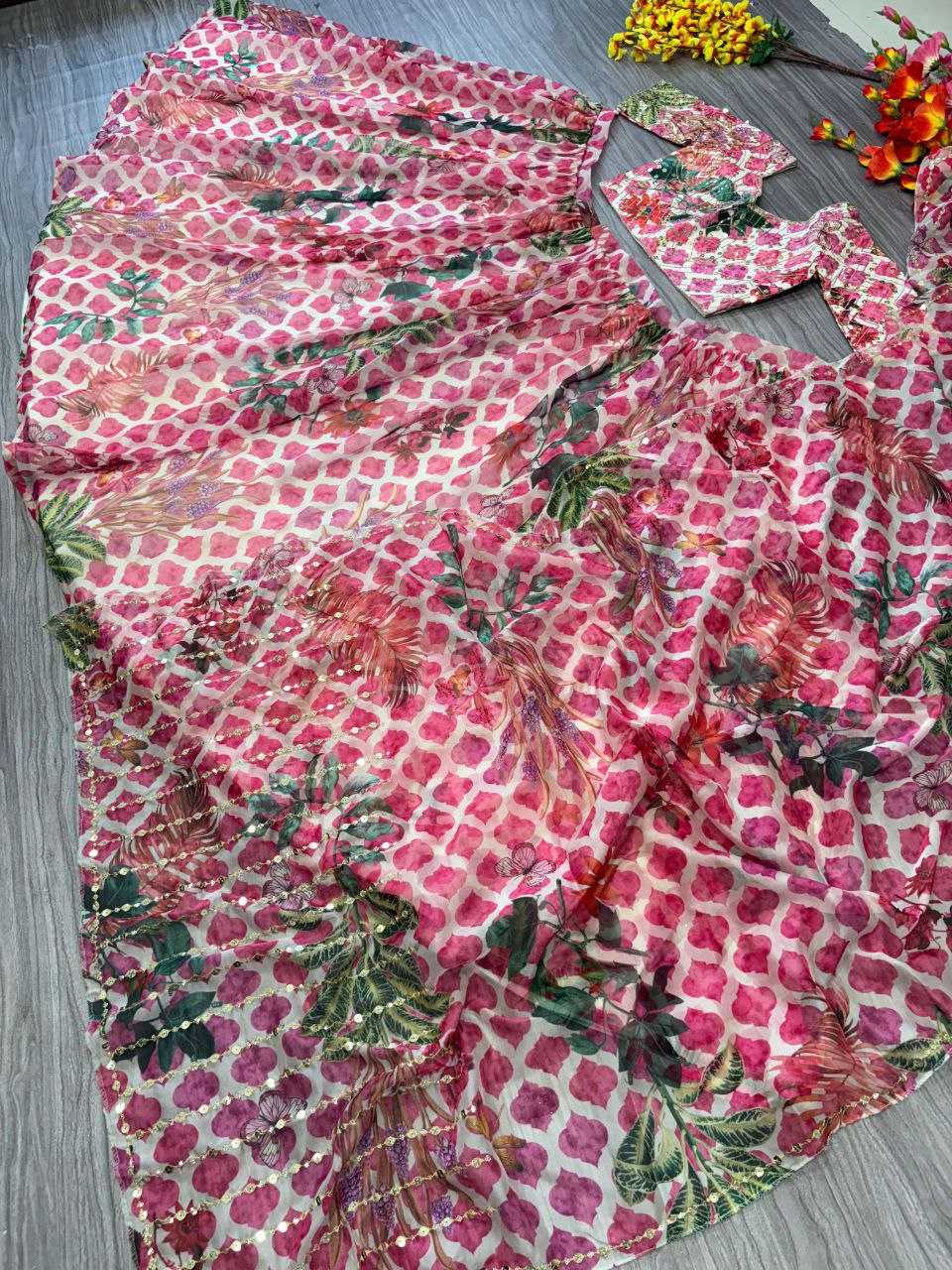 Ynf Organza KESH508 1027 Lehengas Wholesale Designer Lehenga Silk Lehenga Printed Lehenga Manufacturer