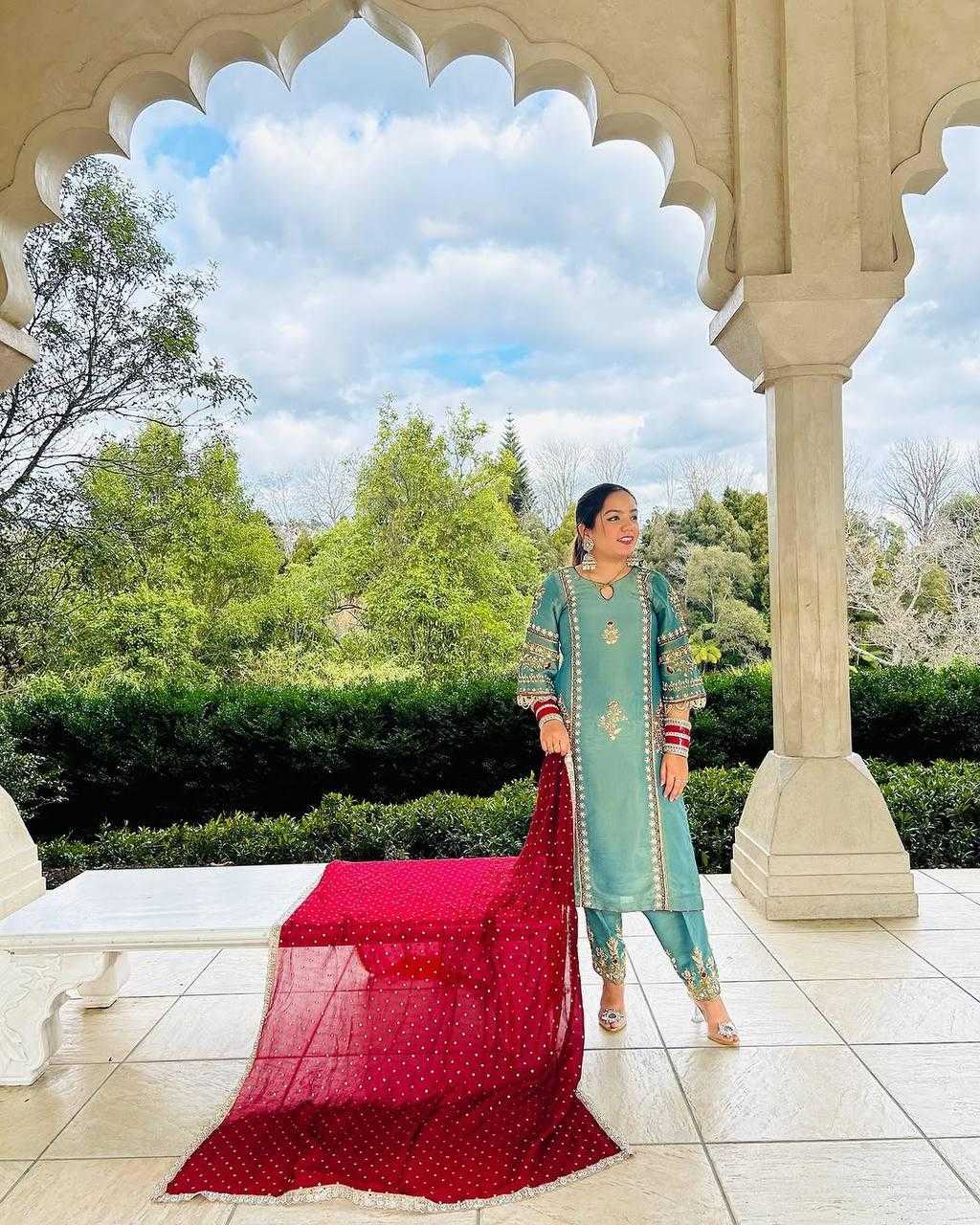 Ynf Organza KESH512 1671 Suits & Dresses Wholesale Ladies Suits Palazzo Suit Handwork Suits Manufacturer