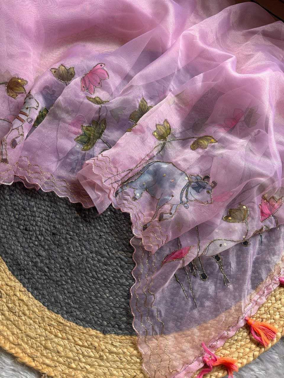 Ynf Organza KESH518 4322 Sarees Wholesale Organza Sarees Printed Sarees Hand Work Sarees Manufacturer