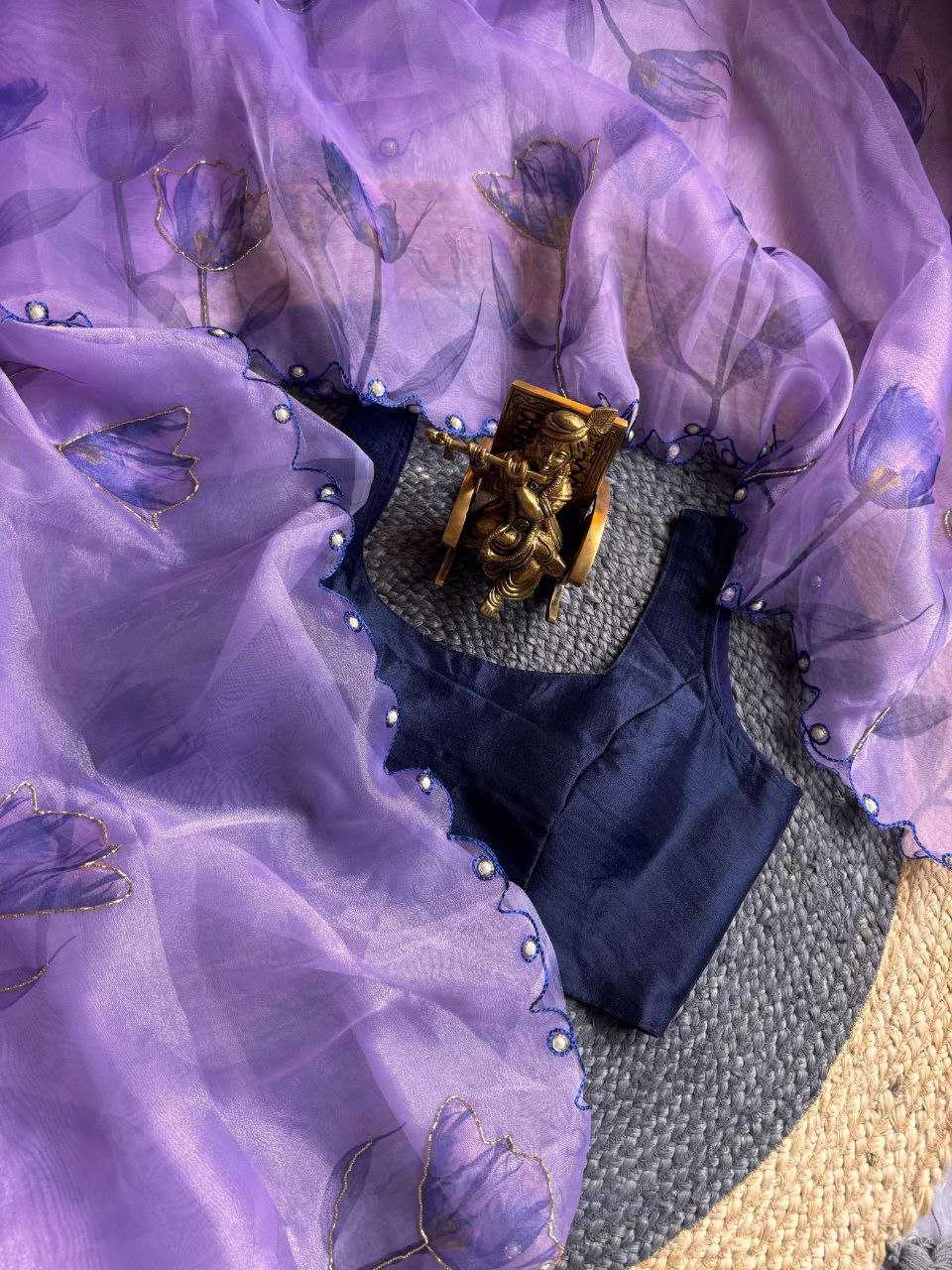 Ynf Organza KESH518 4323 Sarees Wholesale Organza Sarees Printed Sarees Hand Work Sarees Manufacturer
