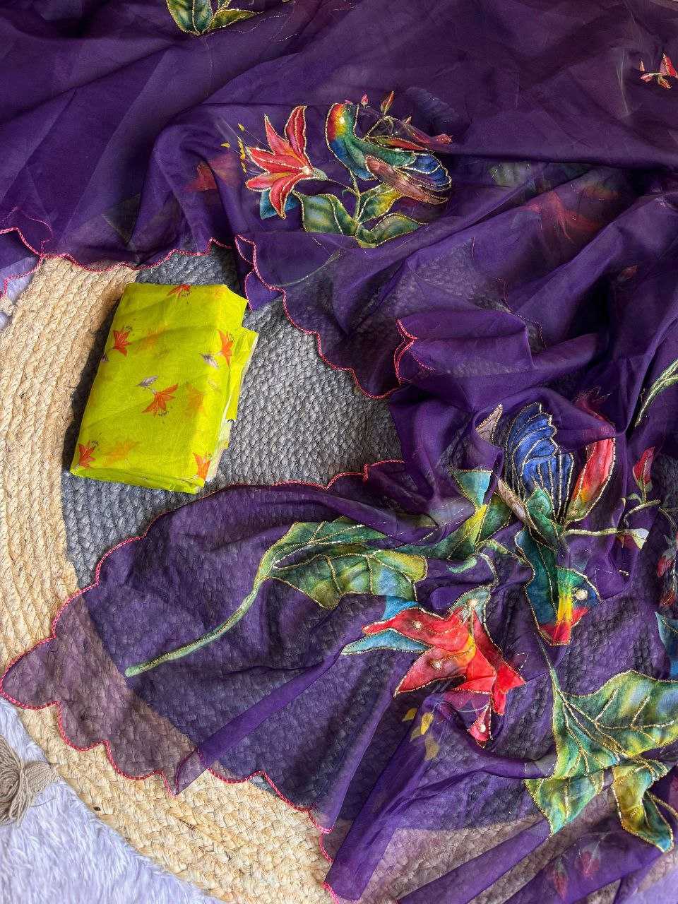 Ynf Organza KESH518 4331 Sarees Wholesale Organza Sarees Printed Sarees Hand Work Sarees Manufacturer