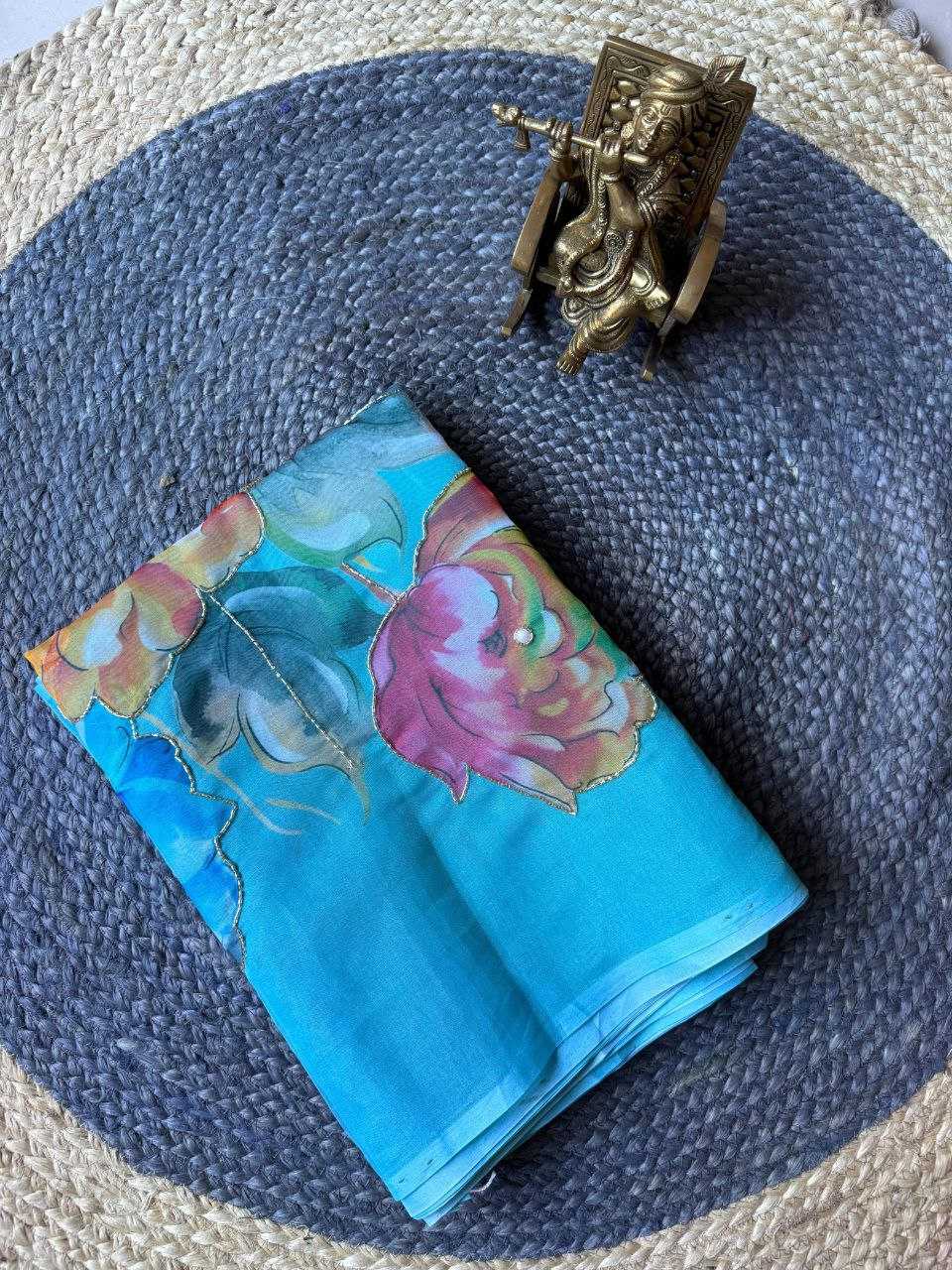 Ynf Organza KESH518 4333 Sarees Wholesale Organza Sarees Printed Sarees Hand Work Sarees Manufacturer