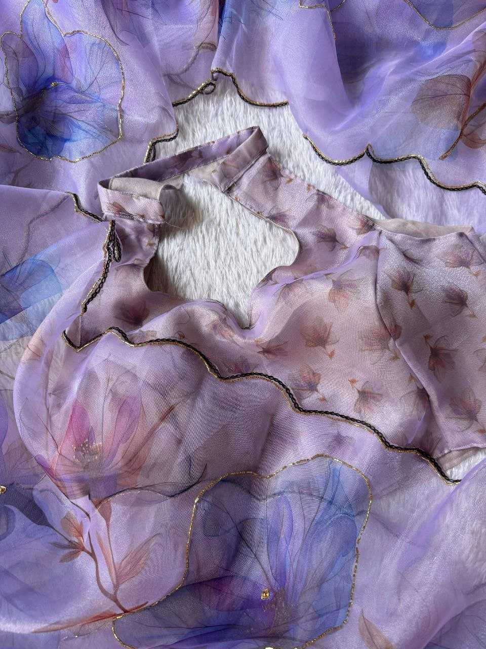 Ynf Organza KESH518 4341 Sarees Wholesale Organza Sarees Printed Sarees Hand Work Sarees Manufacturer