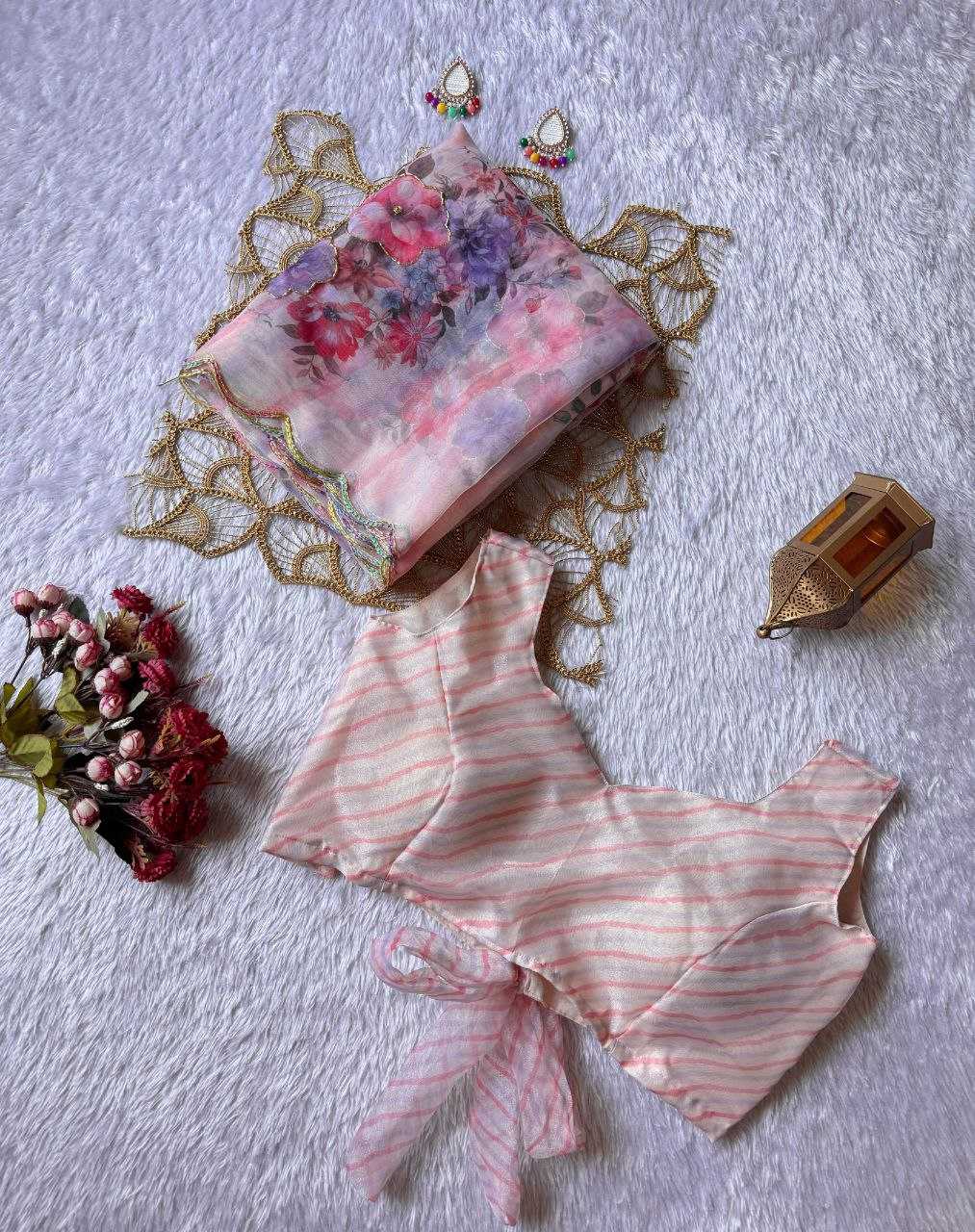 Ynf Organza KESH518 4348 Sarees Wholesale Organza Sarees Printed Sarees Hand Work Sarees Manufacturer