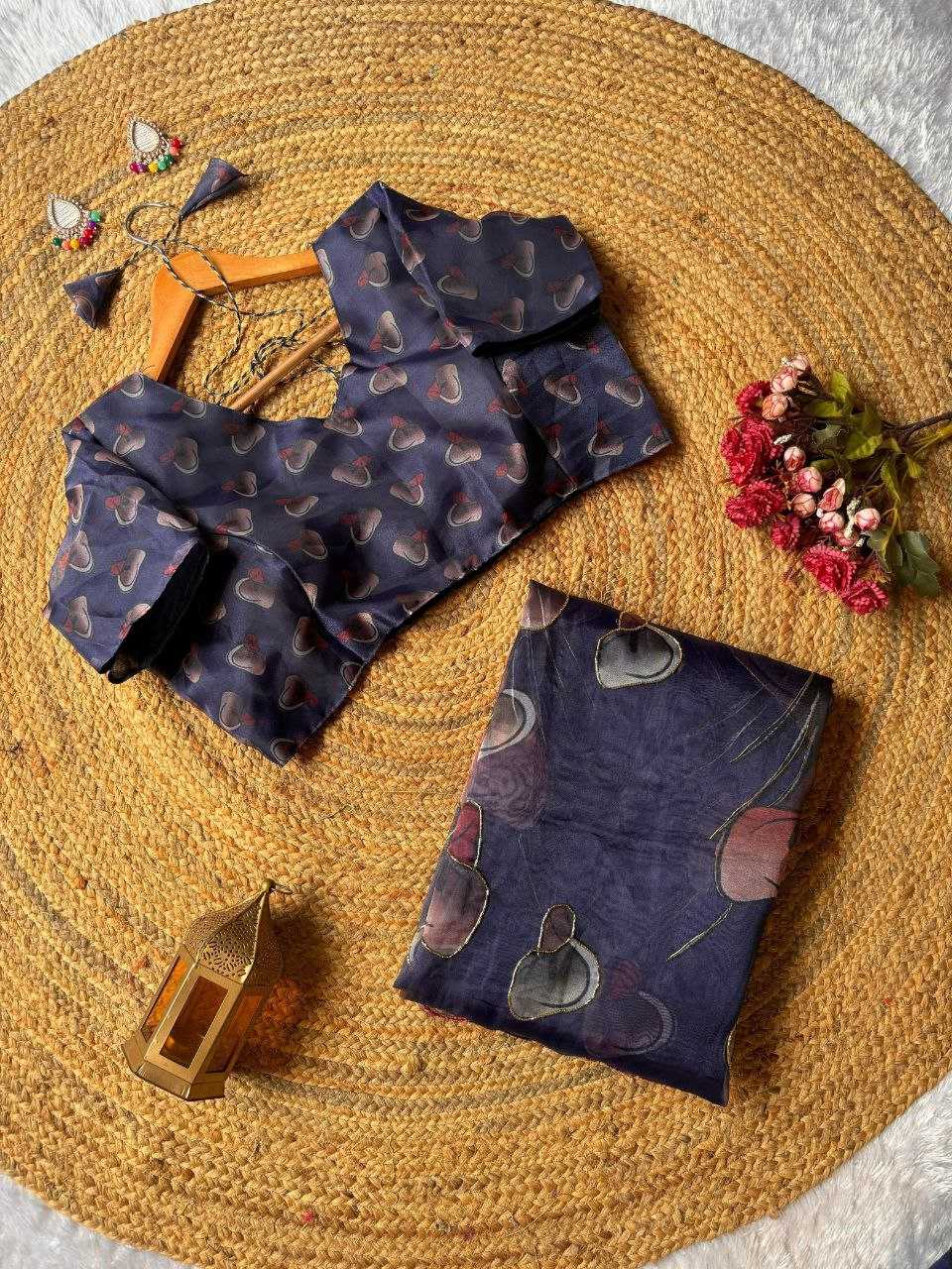 Ynf Organza KESH518 4351 Sarees Wholesale Organza Sarees Fancy Sarees Printed Sarees Manufacturer