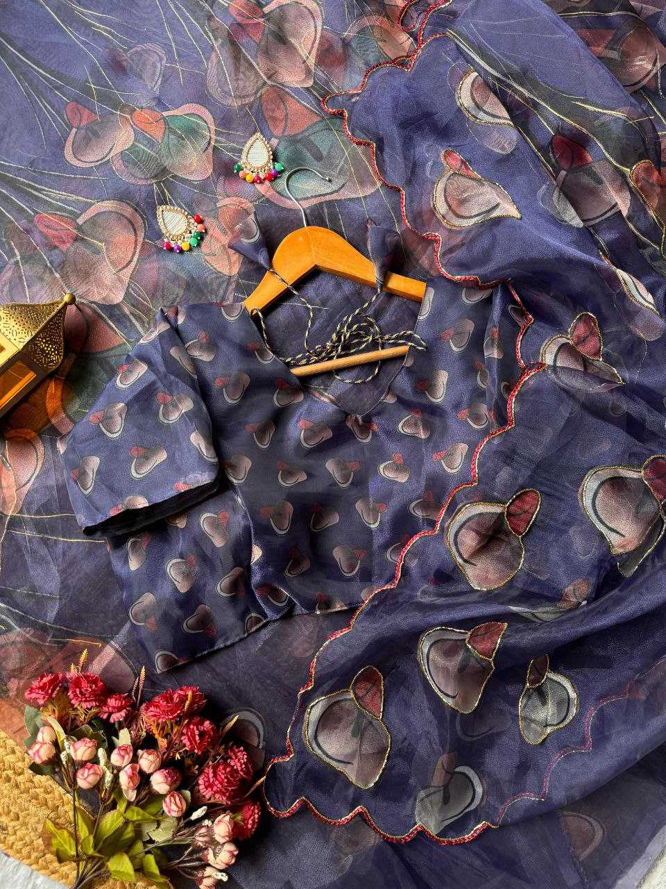 Ynf Organza KESH518 4351 Sarees Wholesale Organza Sarees Fancy Sarees Printed Sarees Manufacturer