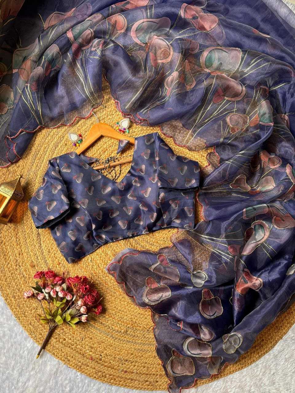 Ynf Organza KESH518 4351 Sarees Wholesale Organza Sarees Fancy Sarees Printed Sarees Manufacturer