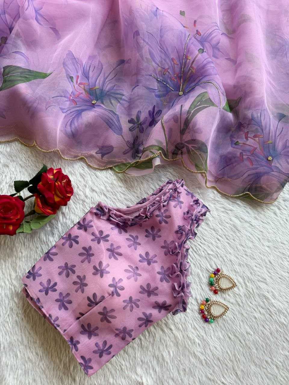 Ynf Organza KESH518 4360 Sarees Wholesale Organza Sarees Printed Sarees Hand Work Sarees Manufacturer
