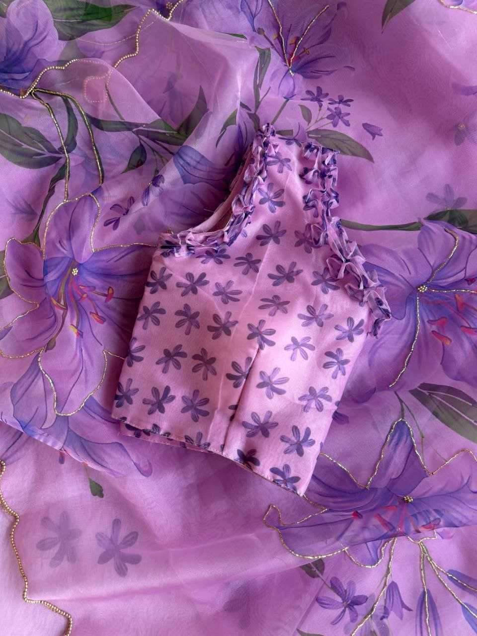 Ynf Organza KESH518 4360 Sarees Wholesale Organza Sarees Printed Sarees Hand Work Sarees Manufacturer