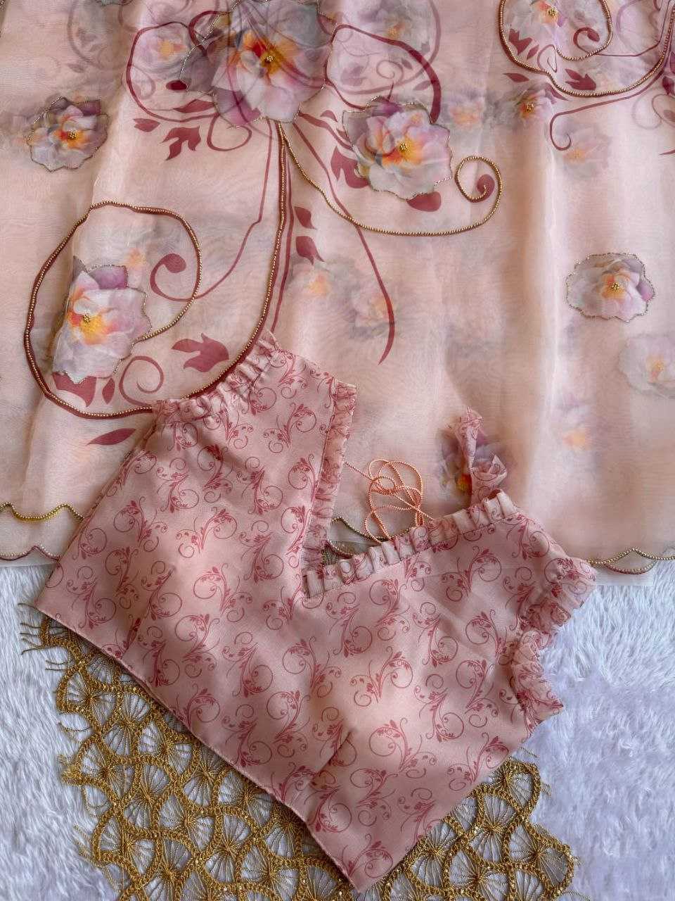 Ynf Organza KESH518 4361 Sarees Wholesale Organza Sarees Printed Sarees Hand Work Sarees Manufacturer