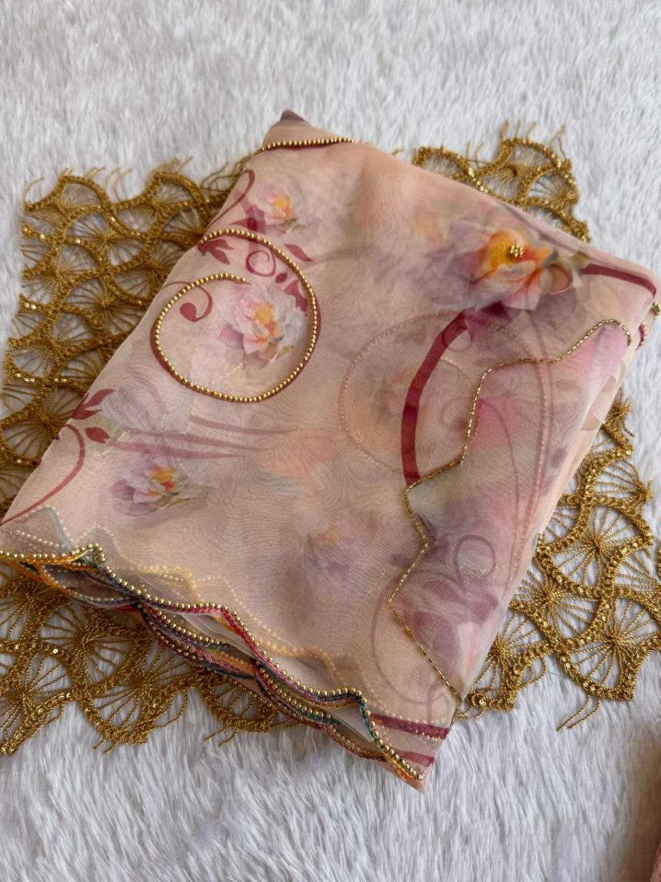 Ynf Organza KESH518 4361 Sarees Wholesale Organza Sarees Printed Sarees Hand Work Sarees Manufacturer