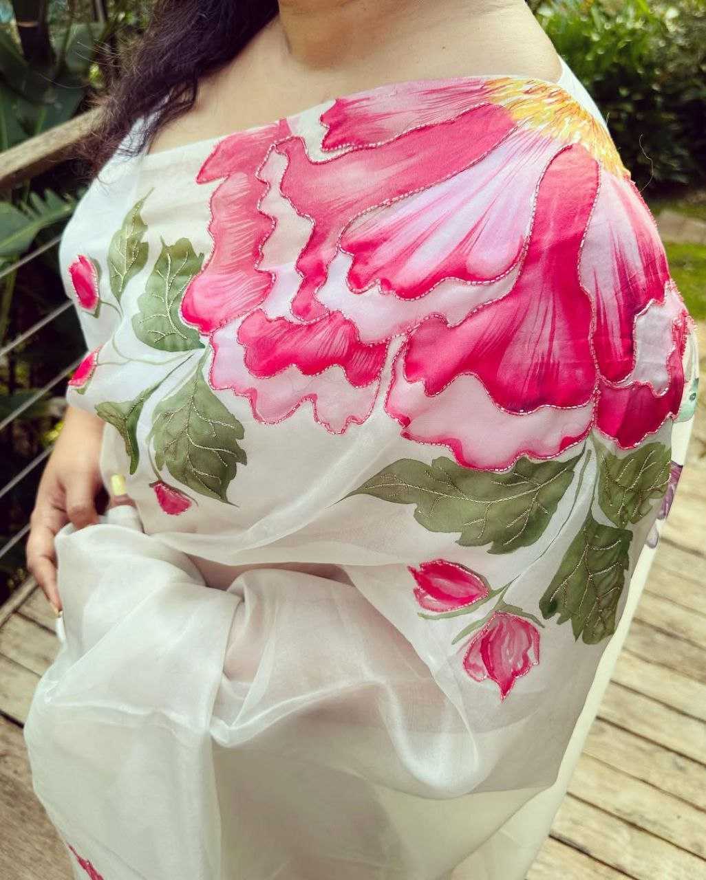 Ynf Organza KESH518 4362 Sarees Wholesale Organza Sarees Printed Sarees Hand Work Sarees Manufacturer
