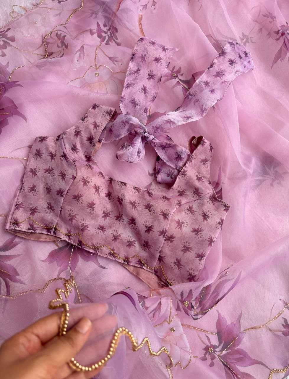 Ynf Organza KESH518 4363 Sarees Wholesale Organza Sarees Printed Sarees Hand Work Sarees Manufacturer