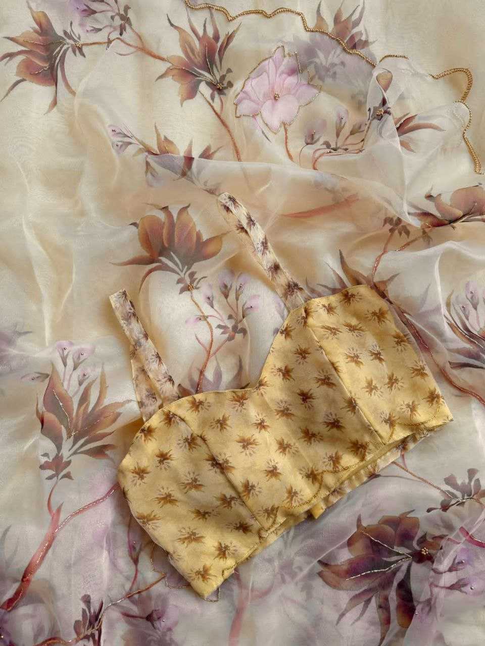 Ynf Organza KESH518 4367 Sarees Wholesale Organza Sarees Printed Sarees Hand Work Sarees Manufacturer