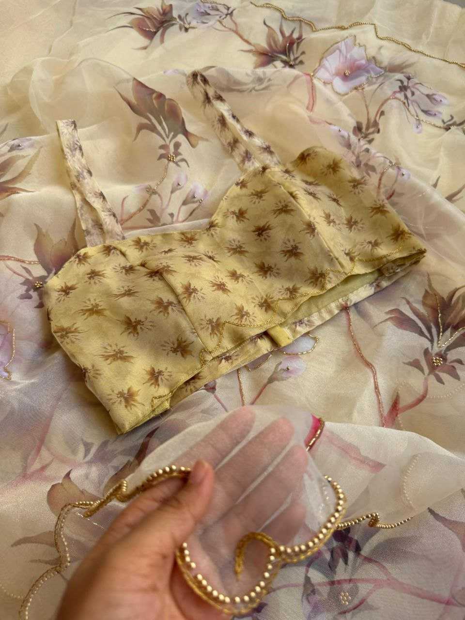 Ynf Organza KESH518 4367 Sarees Wholesale Organza Sarees Printed Sarees Hand Work Sarees Manufacturer