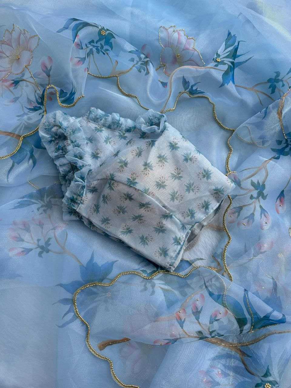 Ynf Organza KESH518 4373 Sarees Wholesale Organza Sarees Fancy Sarees Printed Sarees Manufacturer