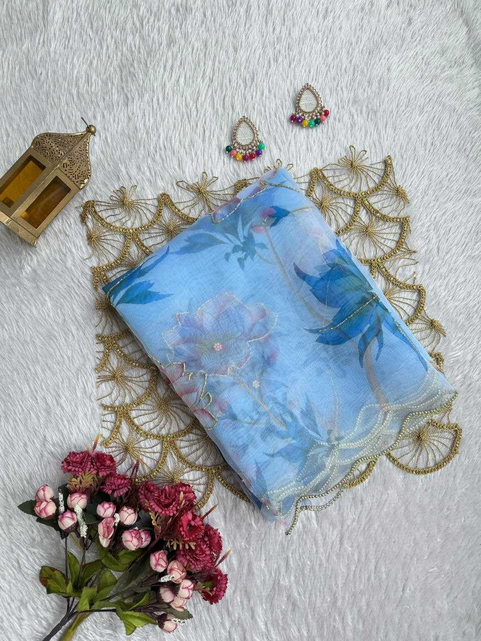 Ynf Organza KESH518 4373 Sarees Wholesale Organza Sarees Fancy Sarees Printed Sarees Manufacturer