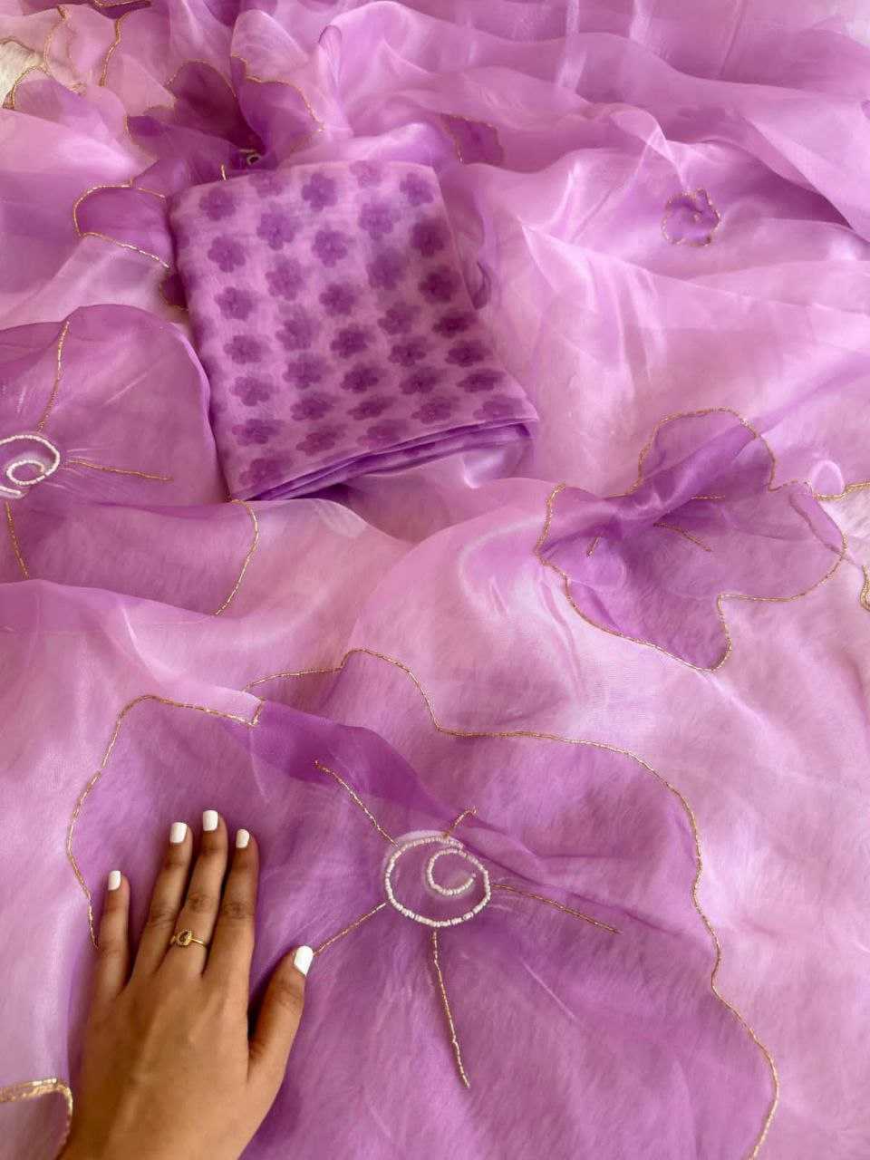 Ynf Organza KESH518 4379 Sarees Wholesale Organza Sarees Printed Sarees Hand Work Sarees Manufacturer