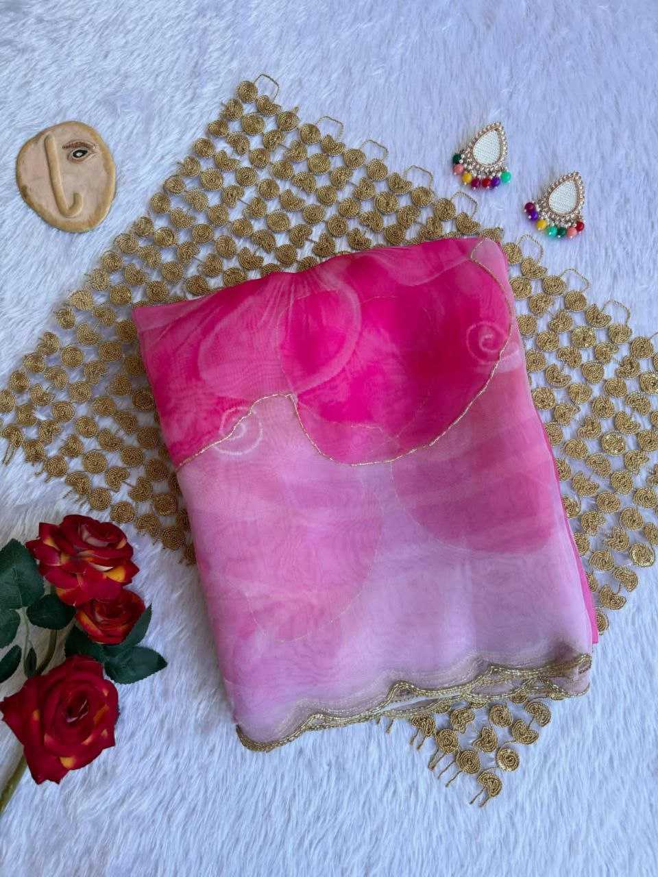 Ynf Organza KESH518 4380 Sarees Wholesale Organza Sarees Printed Sarees Hand Work Sarees Manufacturer
