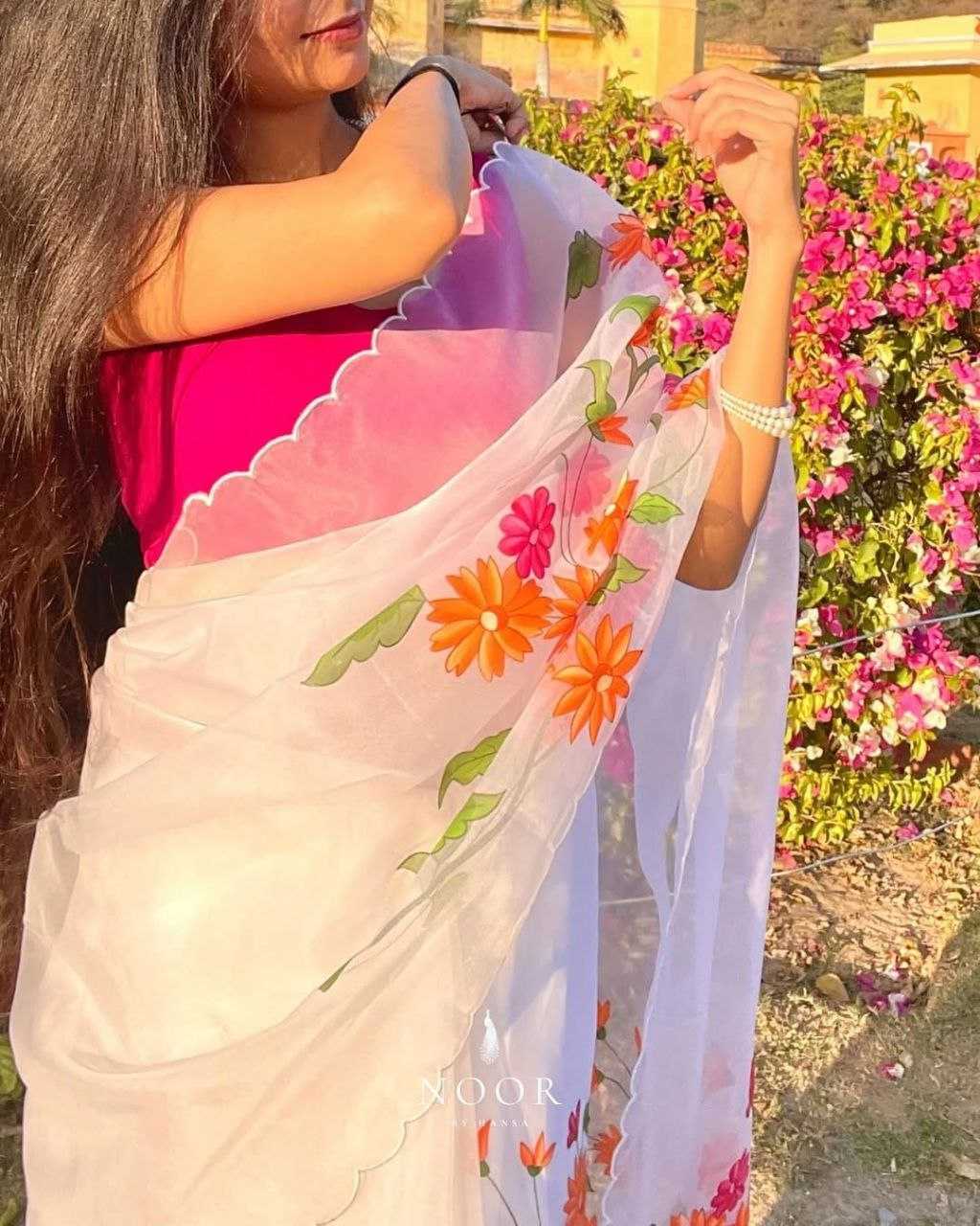 Ynf Organza KESH518 4385 Sarees Wholesale Organza Sarees Fancy Sarees Printed Sarees Manufacturer