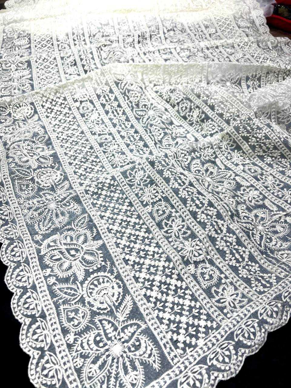Ynf Organza KESH556 300 Sarees Wholesale Embroidered Sarees Cutwork Saree Manufacturer