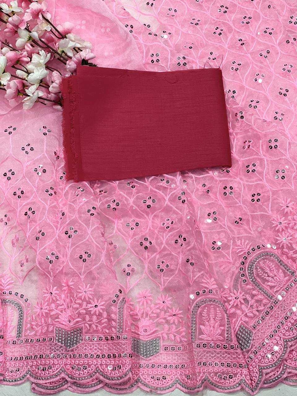 Ynf Organza KESH556 301 Sarees Wholesale Sequence Sarees Work Sarees Manufacturer