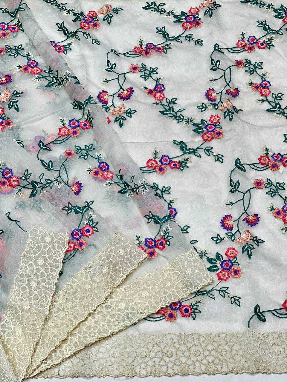 Ynf Organza KESH556 309 Sarees Wholesale Embroidered Sarees Cutwork Saree Manufacturer