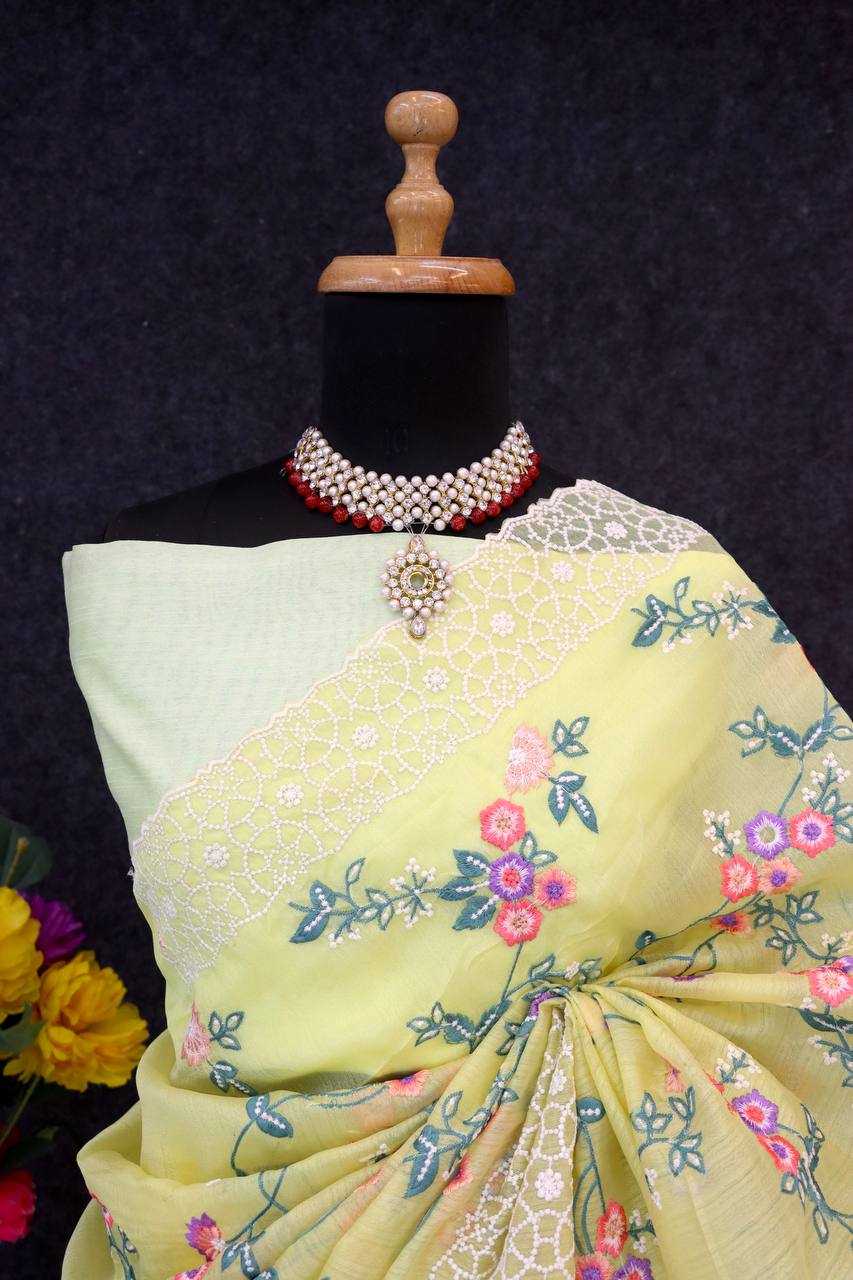 Ynf Organza KESH556 309 Sarees Wholesale Embroidered Sarees Cutwork Saree Manufacturer