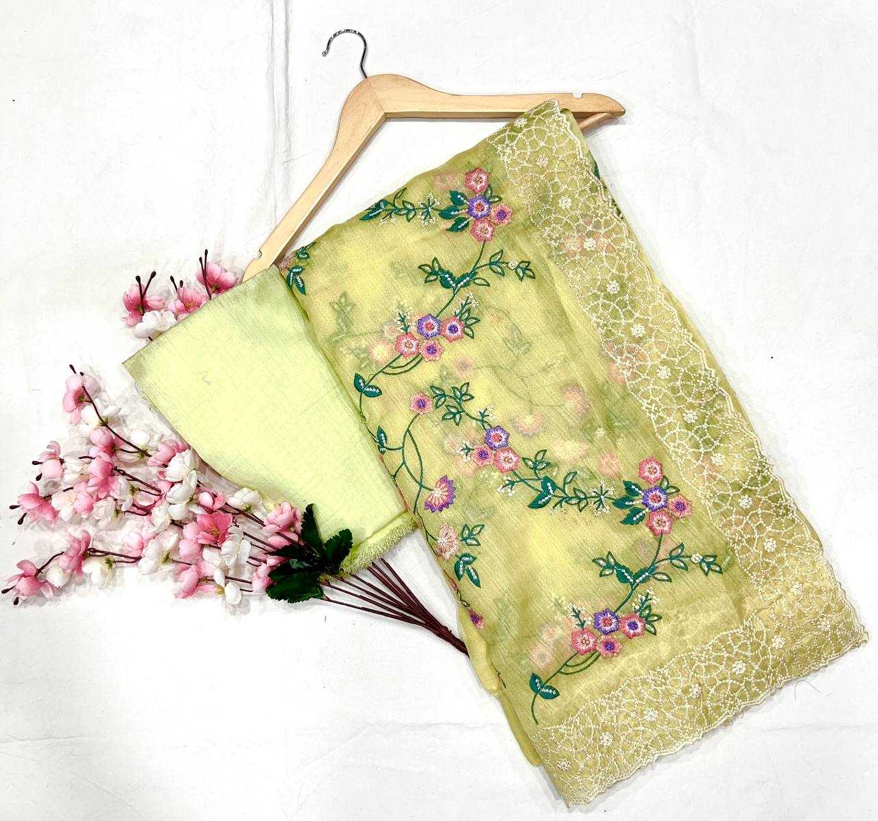 Ynf Organza KESH556 309 Sarees Wholesale Embroidered Sarees Cutwork Saree Manufacturer