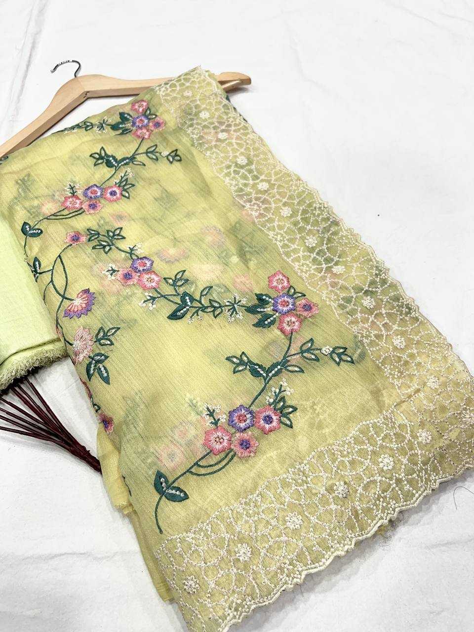 Ynf Organza KESH556 309 Sarees Wholesale Embroidered Sarees Cutwork Saree Manufacturer