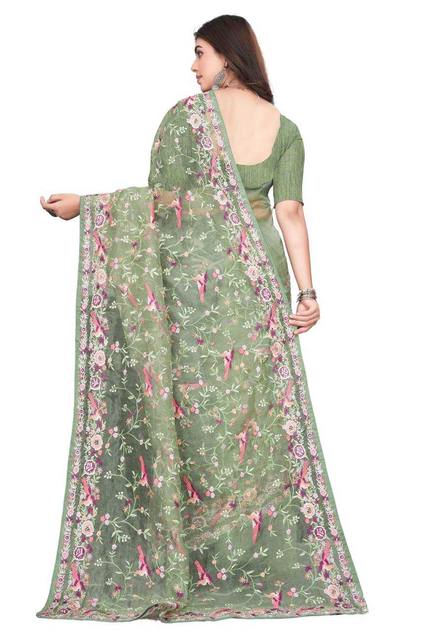 Ynf Organza KESH556 317 Sarees Wholesale Organza Sarees Embroidered Sarees Manufacturer